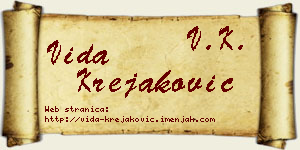Vida Krejaković vizit kartica